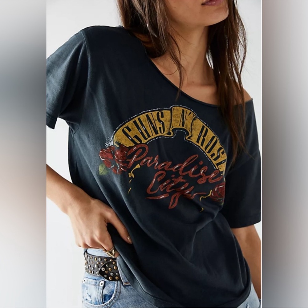 Daydreamer Guns N' Roses Paradise City Cotton Graphic‎ T-Shirt